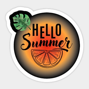 Hello summer Sticker